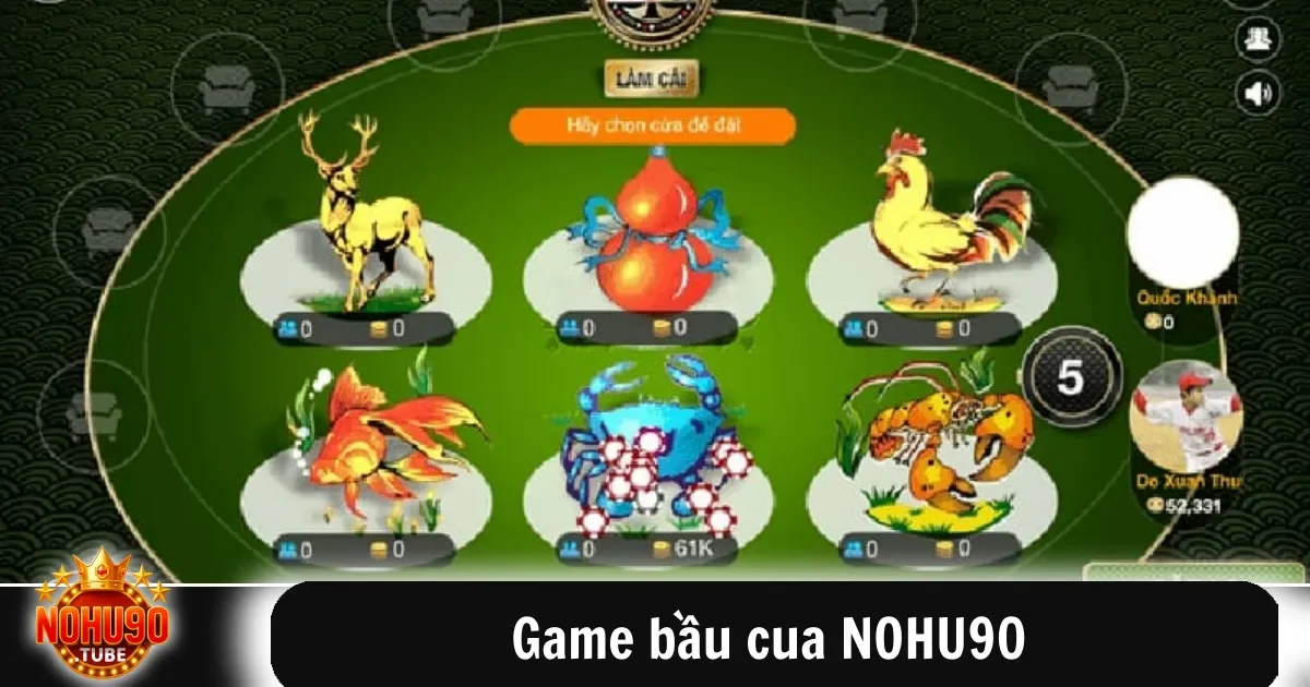 Game Bầu Cua Nohu90 Đổi Thưởng Hấp Dẫn Vui Chơi Hứng Khởi 2 Game bầu cua NOHU90 không chỉ là trò chơi dân gian mang đậm nét văn hóa Việt Nam, mà còn được nâng cấp thành một nền tảng chơi trực tuyến an toàn, minh bạch và dễ tiếp cận.